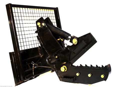 rotating tree shear skid steer|12 rotating tree shear attachment.